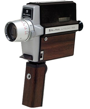 bell & howell 308 vintage 8 mm movie camera 1969