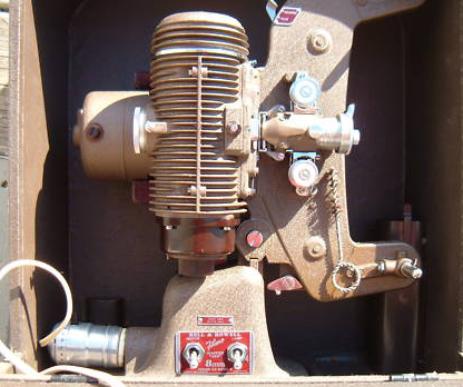 bell & howell master 400 filmo 122 8 mm movie projector