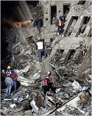 9/11 2001 collapsed building by chang lee