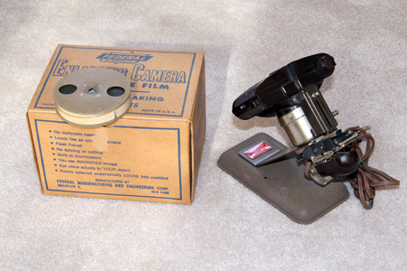 federal 16-a 8 mm to 127 film enlarger 1949