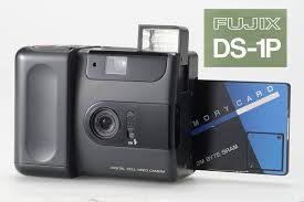 fujix ds-1p digital card camera with sram card 1988