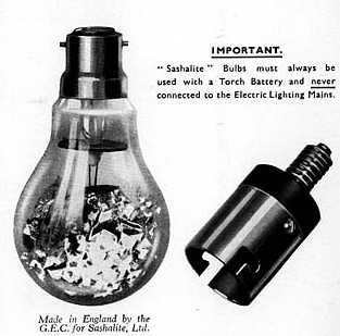 vintage G.E. sashalite photo flash bulb advertisement page 1