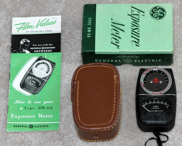 general electric model ge dw-68 vintage light meter 1948