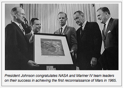 janesick: President Johnson and Mariner IV team