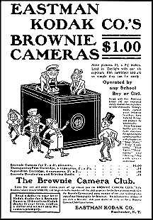advertisement for kodak brownie film cameras 1900