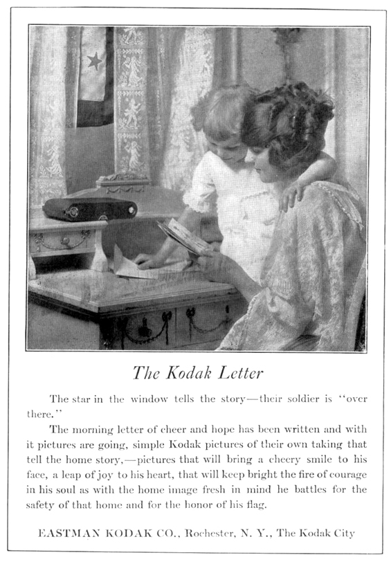 kodak advertisement in 1918 national geographic magazine