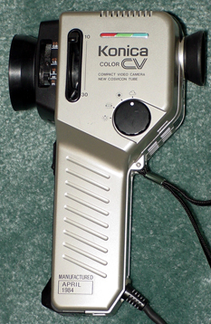 konica cv-301 video camera 1984