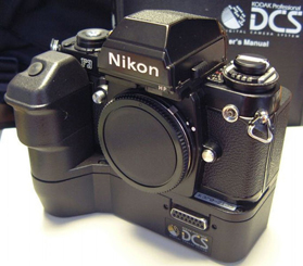 kodak dcs-100 digital camera with extra battery 1990