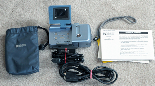 ricoh rdc-300, 300z, phillips esp2 blue digital camera set 1997