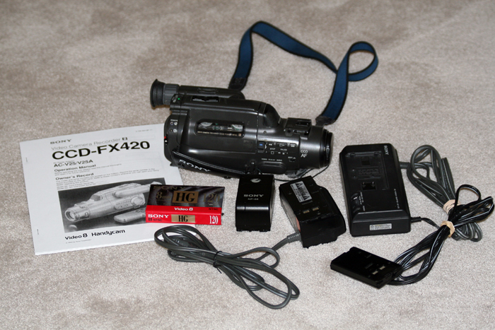 Sony fx420 ccd handycam analog video camcorder 1993