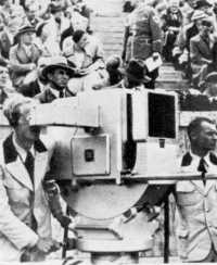 tv camera at 1936 berlin olympics